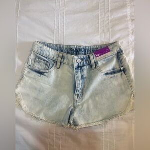 Light Blue cut off denim Shorts NWT